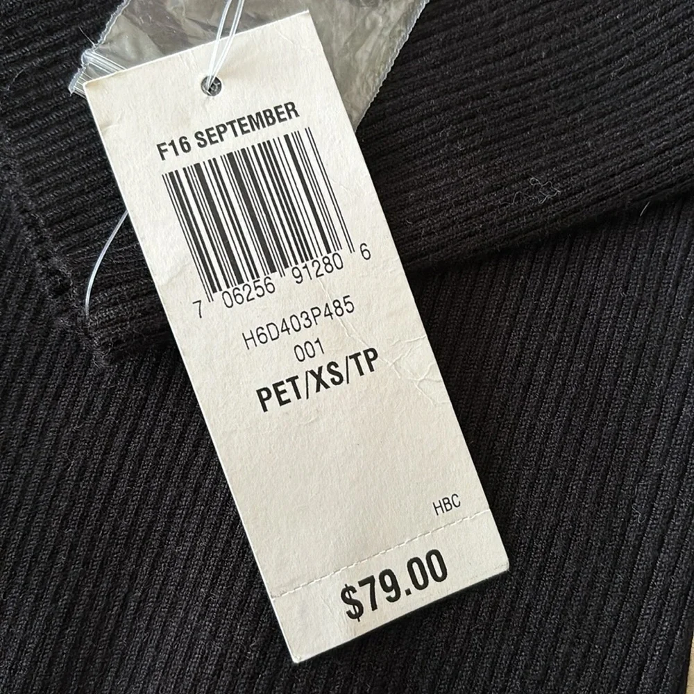 INC Black Ribbed Cutout Sweater - Picture 5 of 6